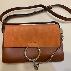 Chloe Faye Small Handbag Tobacco Brown